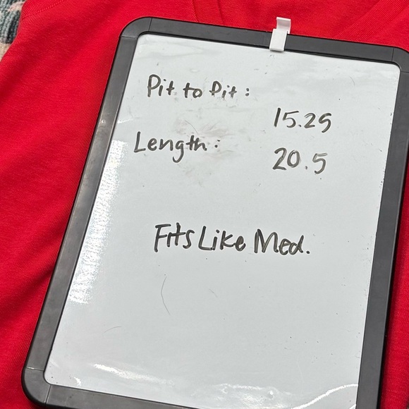 Chemise Lacoste Paris Vintage V-Neck Sleeveless Tank Top | Red | Medium - Picture 5 of 5